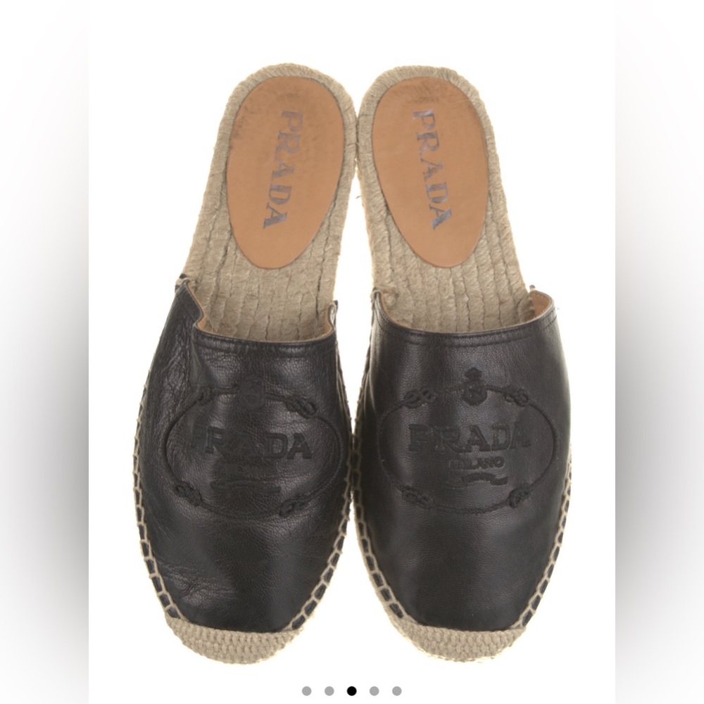 Prada platform leather espadrilles 6